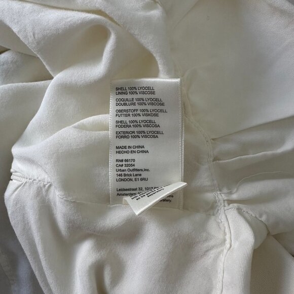 Free People Bubble Hem Pleated Flouncy Mini Skirt Minimalist Off White 8 - Picture 7 of 7